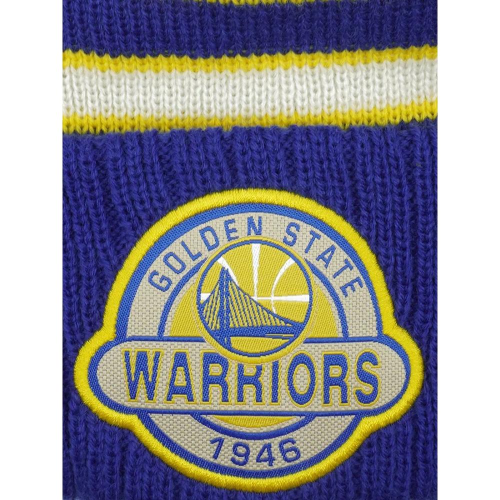 Шапка бини Golden State Warriors в полоску 2