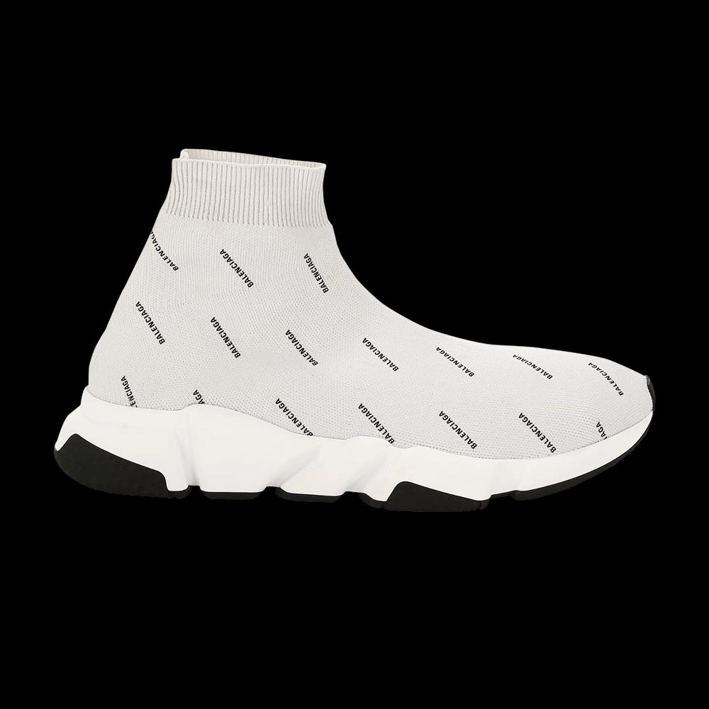 Кроссовки Balenciaga Wmns Speed Trainer 'Allover Logo - Pearl Grey' 1