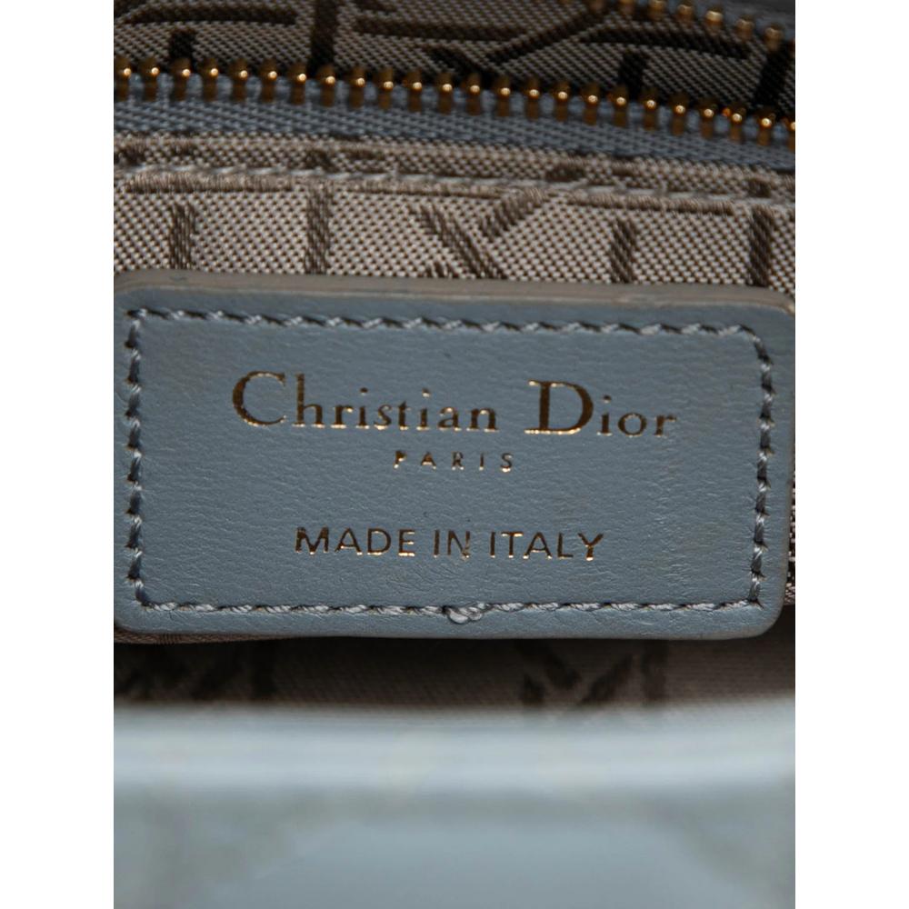 2018 Mini Lambskin Cannage Lady Dior satchel 6