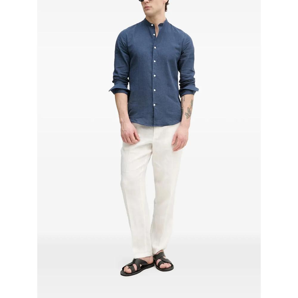 band-collar long-sleeve shirt 2