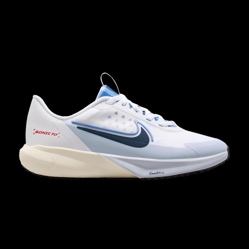 Кроссовки Nike Sonic Fly GS 'Белый Полуночный синий' 1
