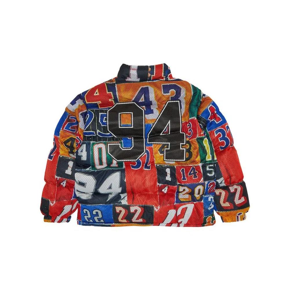 Пуховик Supreme Mesh Jersey Puffer Jacket 'Multicolor' 2