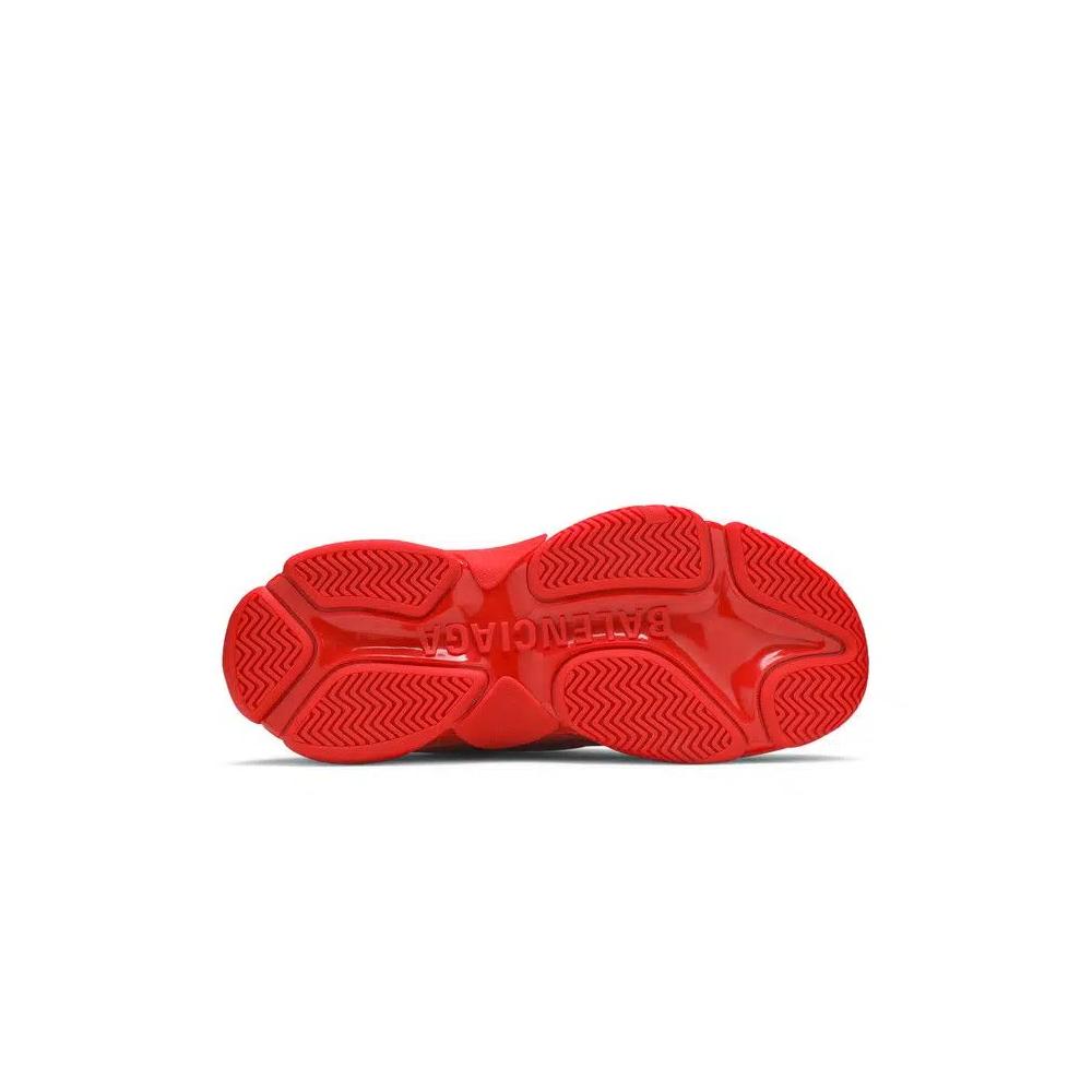 Кроссовки Balenciaga Triple S Sneaker 'Allover Logo - Red' 4