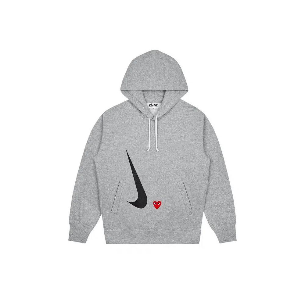 Худи Nike x Comme des Garçons PLAY Hoodie 'Grey' 1