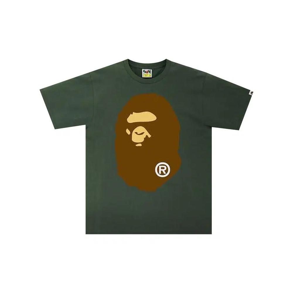 Футболка BAPE Big Ape Head Tee 'Olive Drab' 1