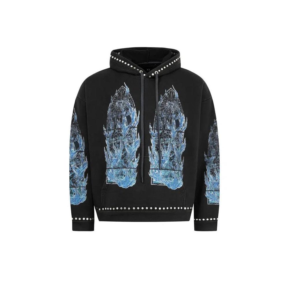 Худи Who Decides War Flame Glass Hooded Pullover 'Уголь' 1