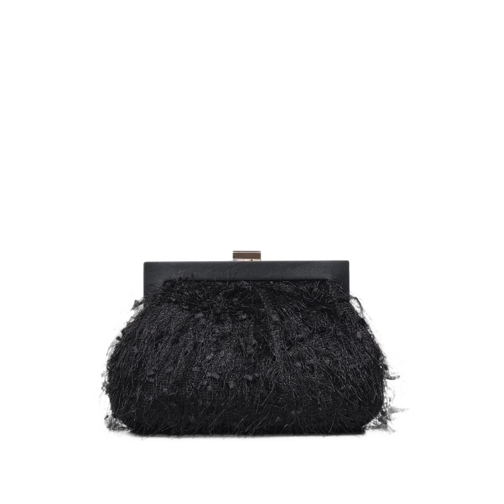 feather-effect clutch bag 2