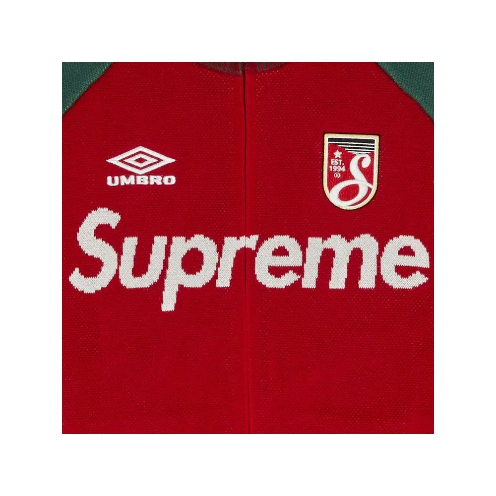 Свитера Supreme x Umbro Zip Up Sweater 'Red' 3