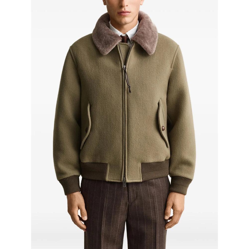 shearling-collar wool jacket 3