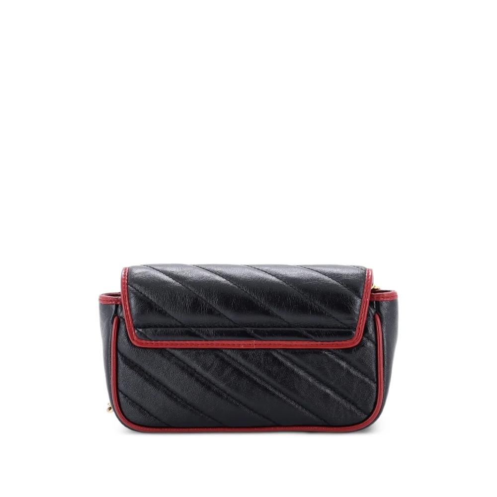 Стеганая сумка через плечо GG Marmont Flap Bag Diagonal 2