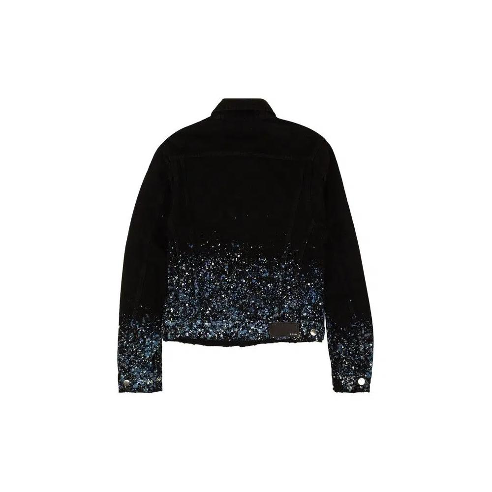 Джинсовые куртки Amiri Crystal Painter Trucker Куртка 'Черный' 2