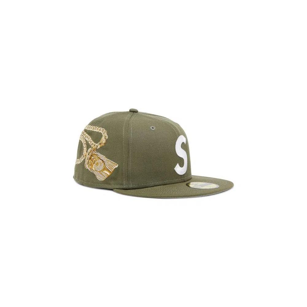 Бейсболки Supreme Jesus Piece S Logo New Era 'Olive' 2