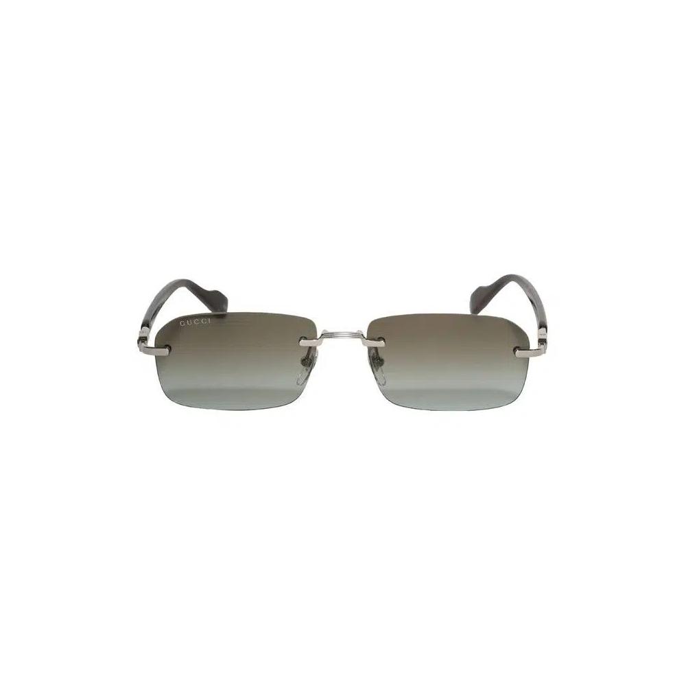 Очки солнцезащитные Gucci Rectangular Sunglasses 'Silver' 1
