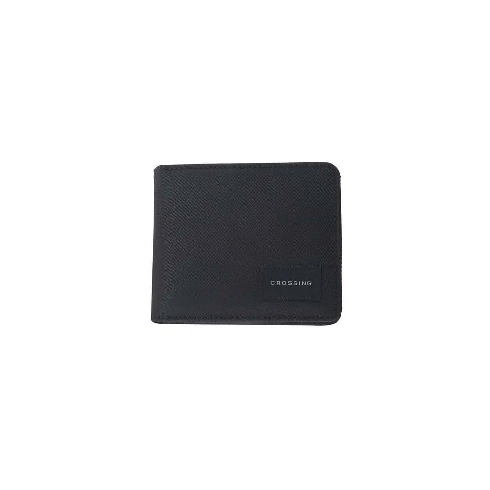 Бифолд-кошелек Crossing RFID с монетным карманом и карточным клапаном V2 - Черный 1