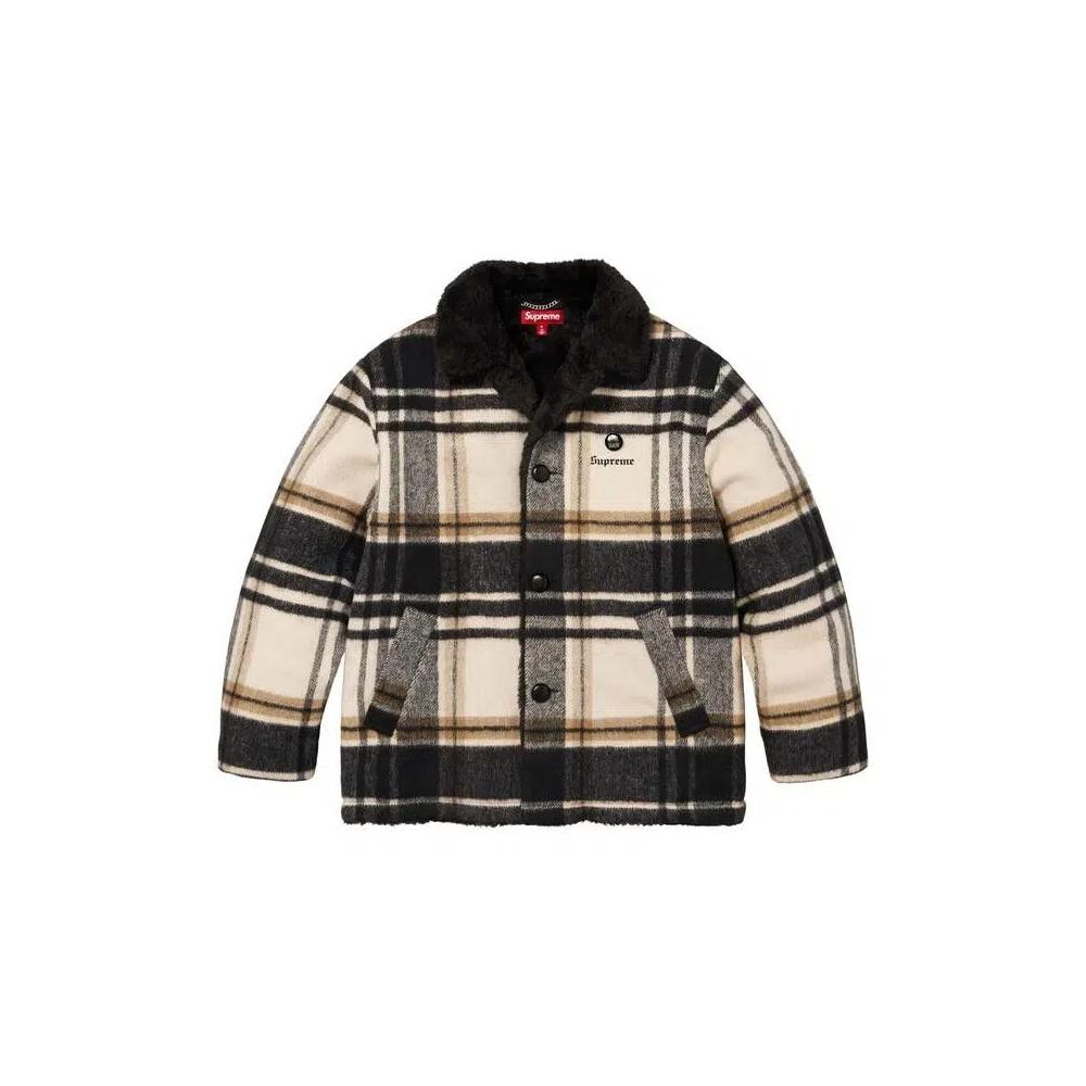 Coats Supreme Plaid Car Coat 'Кремовый' 1