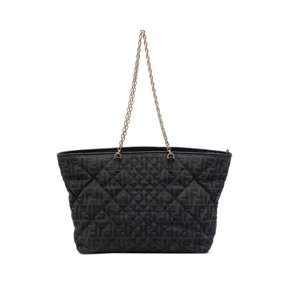2010-2026 Medium Quilted Zucca Canvas Chain Roll tote bag 1