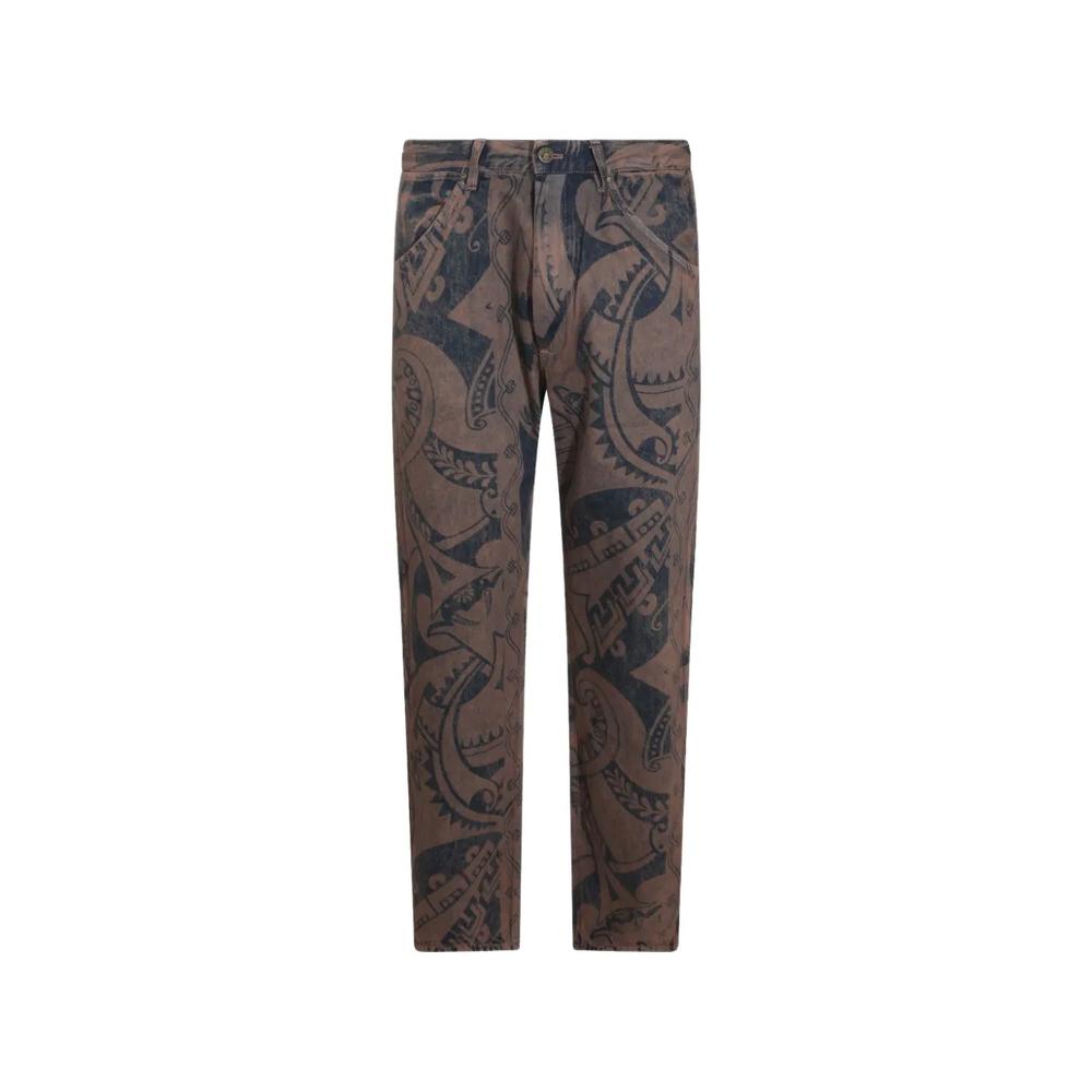 Bizarre Print straight-leg jeans 1