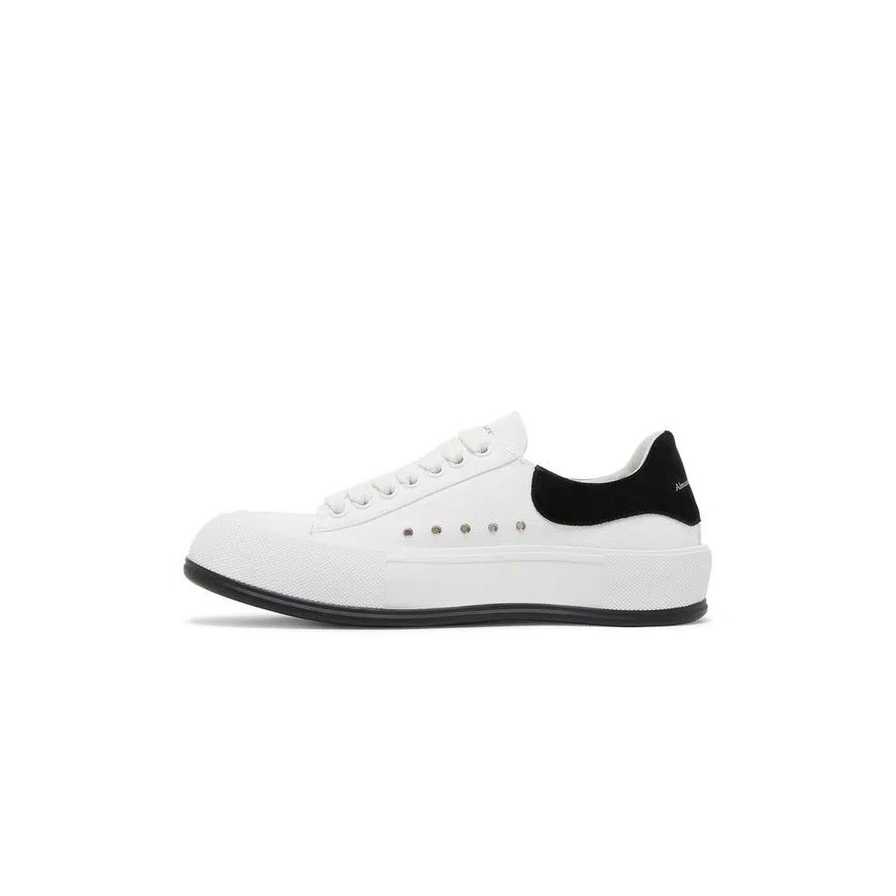 Кроссовки Alexander McQueen Deck Plimsoll Low 'White Black' 3