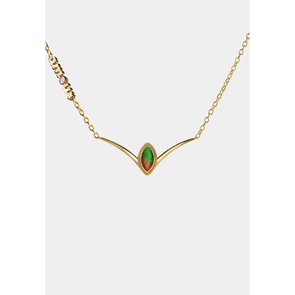KAIMIRRA AMOUR FLEUR AMMОЛИТОВОЕ ОЖЕРЕЛЬЕ 174 1