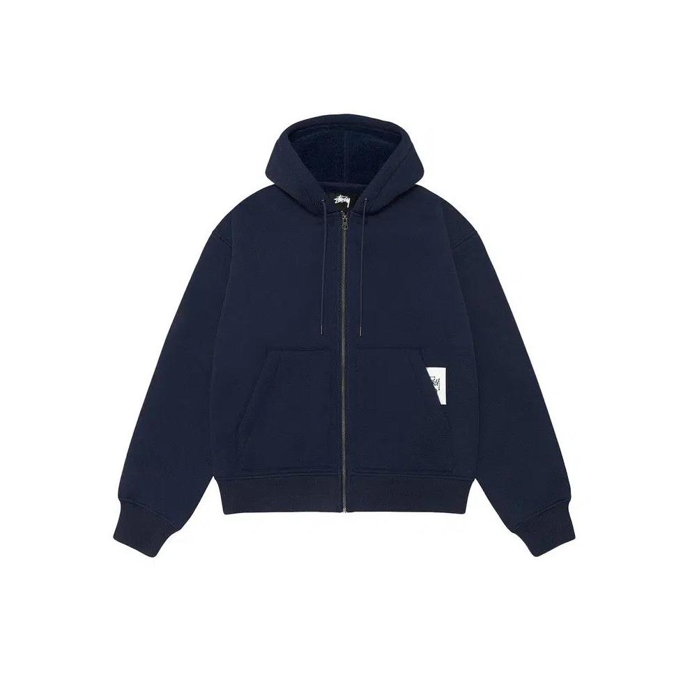 Топы Stussy Bonded Sherpa Hoodie 'Синий' 1