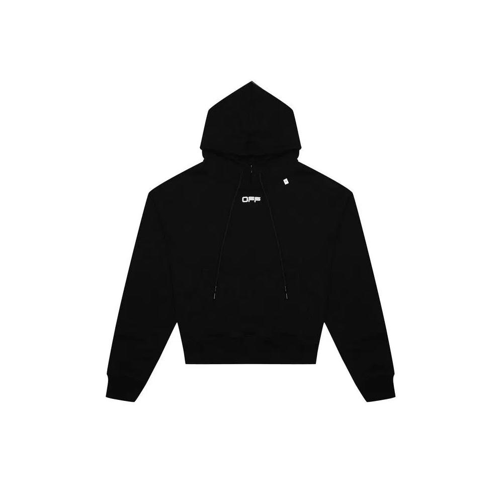 Худи Off-White Wavy Line Logo Hoodie 'Black' 1