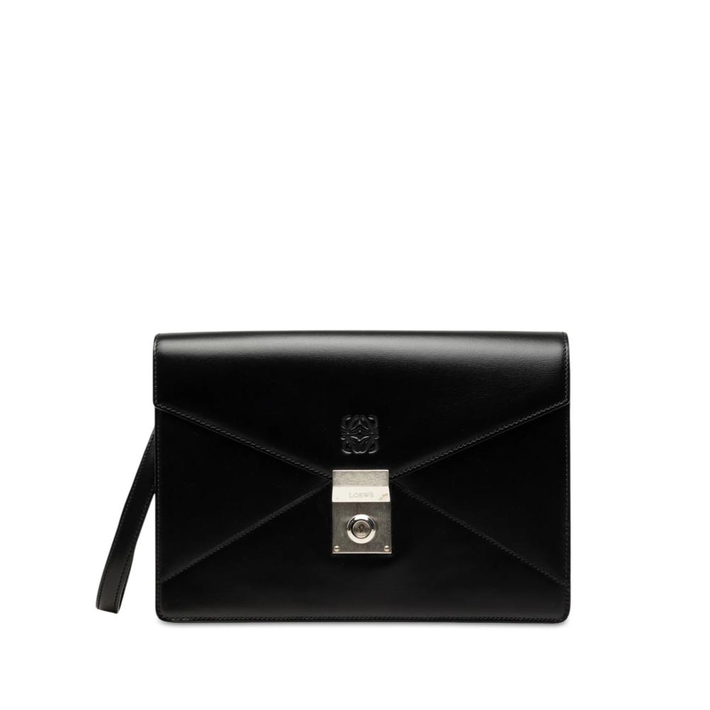 2010 Leather Anagram Envelope Wristlet clutch bag 1