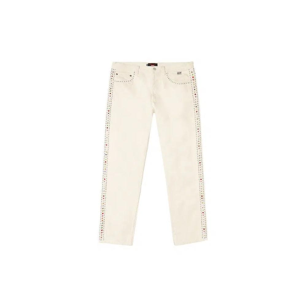 Джинсы Supreme x B.B. Simon Studded Regular Jean 'Натуральный' 1
