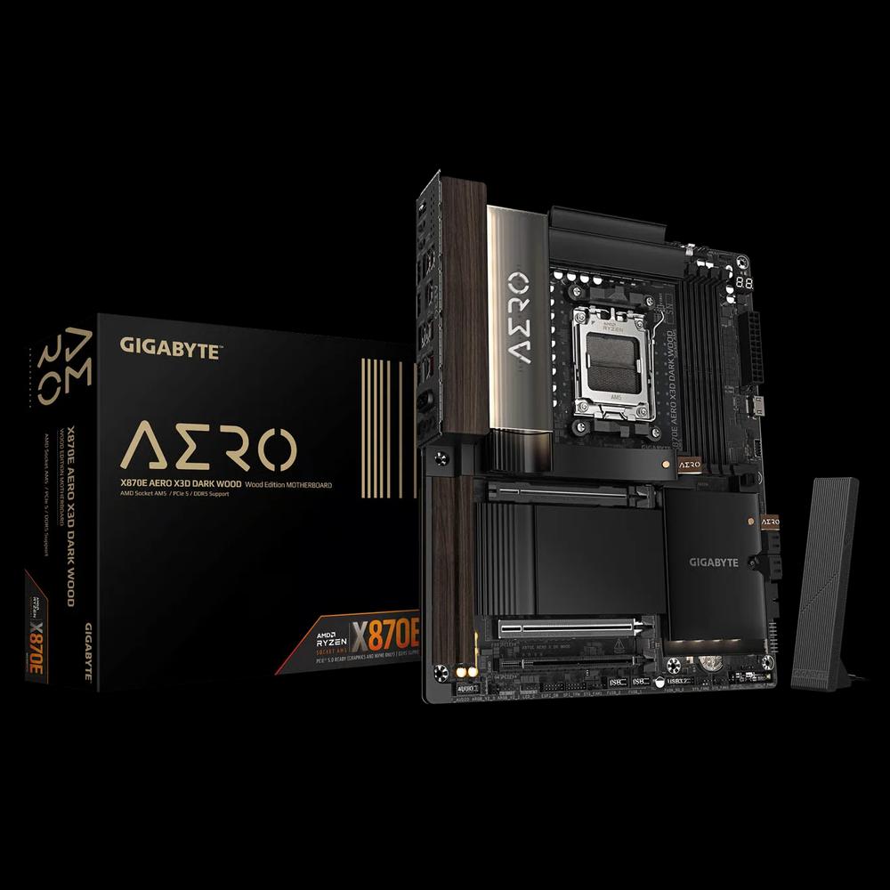 GIGABYTE X870E AERO X DARK WOOD X3D ATX материнская плата (DDR5) 1