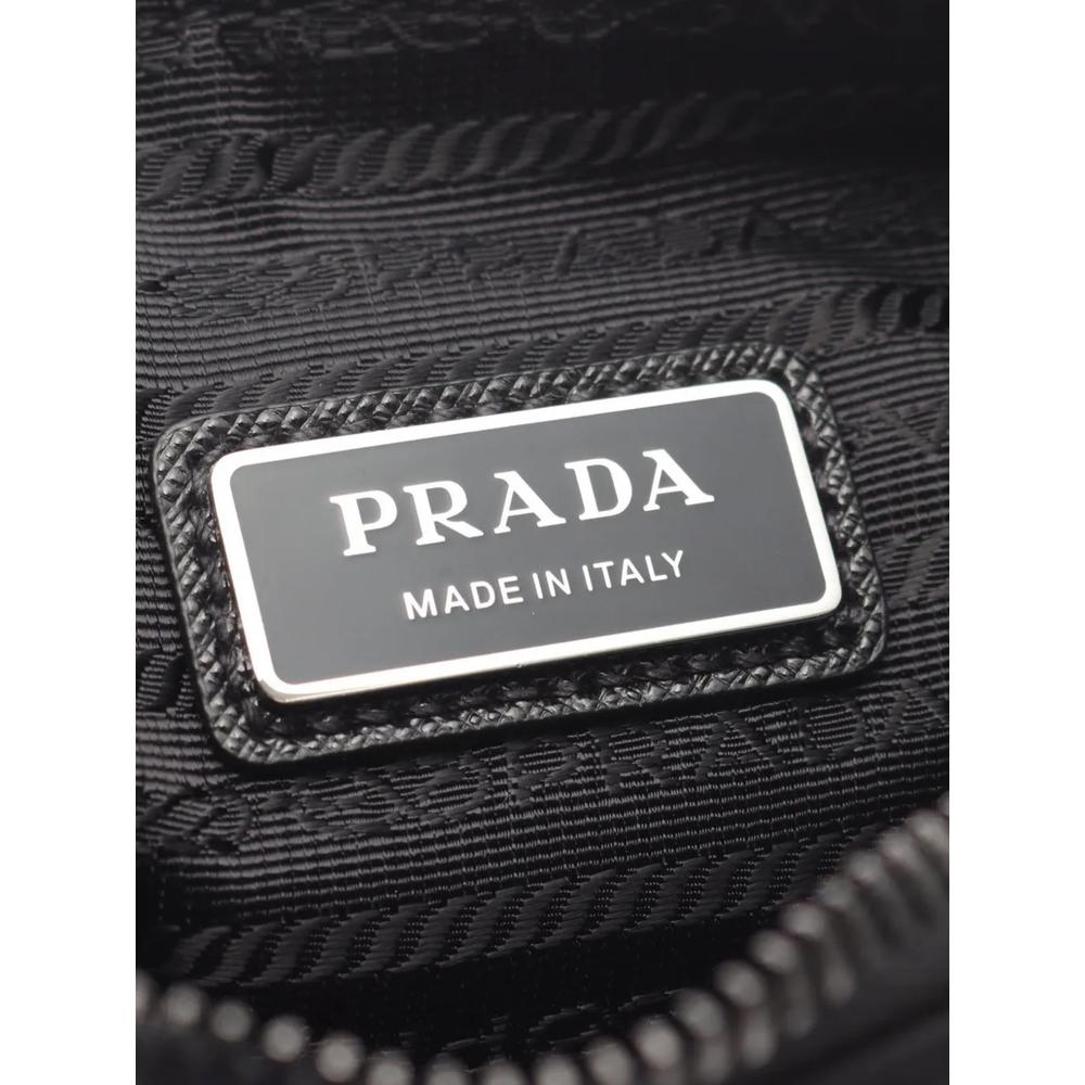 Сумка через плечо Saffiano Trimmed Re Nylon Zip Top (2013-2026 годы) 2
