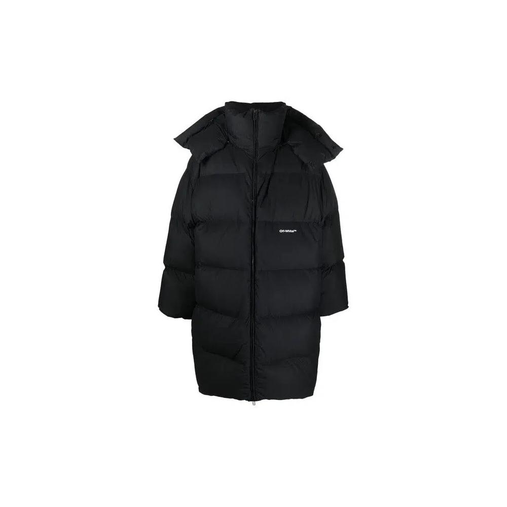 Верхняя одежда Off-White Bounce Hooded Down Long Puffer 'Black' 1