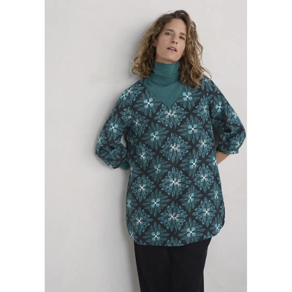 Туника Seasalt Cornwall Teal Loganberry 3