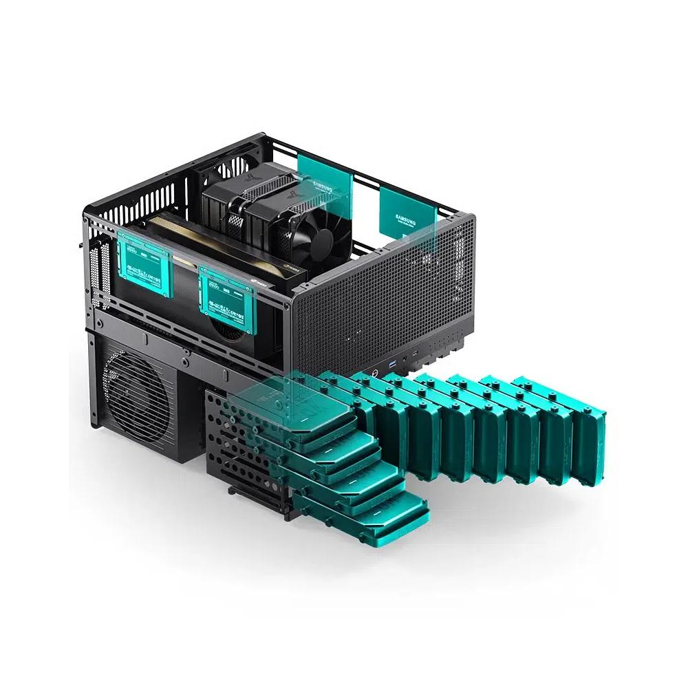 Jonsbo N5 ATX корпус - Black черный 3
