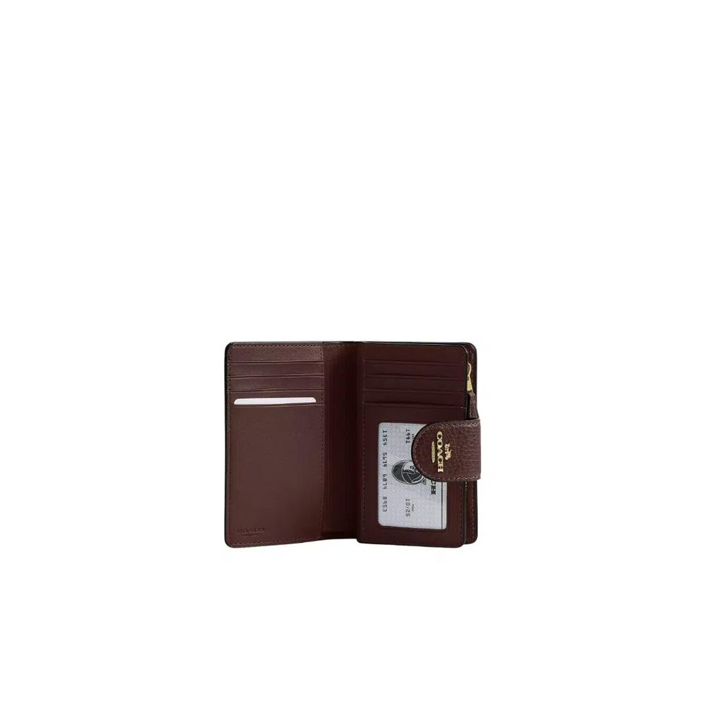 Средний кошелек Coach на молнии с уголками Maple CBO41 3