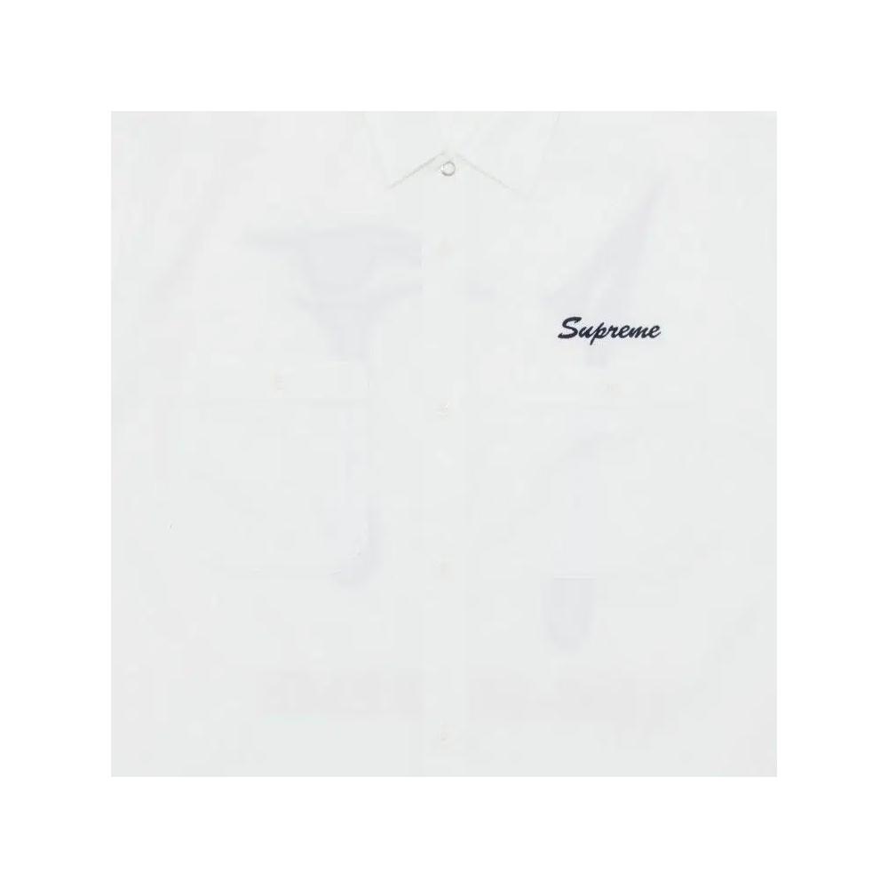 Овершоты Supreme AOI Eyes Short-Sleeve Work Shirt 'White' 3