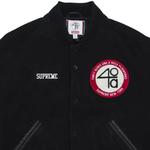 Варсити-куртки Supreme x 40 Acres Malcolm X Varsity Jacket 'Black' 3