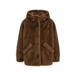 hooded faux-fur jacket 1