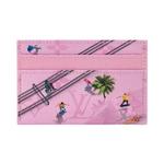 Кардхолдеры Louis Vuitton Double Card Holder 'Skateboard Pink Monogram Canvas' 1