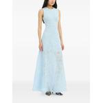 Платье макси без рукавов с цветочной вышивкой 2