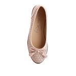 Перфорированные кожаные балетки Blush 6