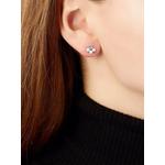 Серьги-гвоздики Sleek из белого золота с жемчугом и бриллиантами 2