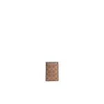 Визитница Coach ID Card Case In Signature Canvas In Tan Black CW367 1