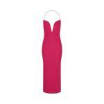 Платья Givenchy Wool Dress with Plunging Neckline «Fuchsia» 1
