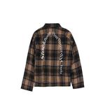 check-pattern logo-print shirt 2