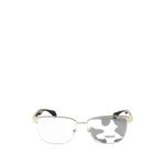 Medusa-plaque rectangle-frame glasses 1