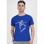 Футболка с графическим принтом Royal Blue Cotton Short Sleeve Regular Running Fit 1