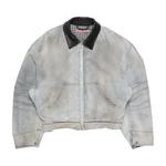 Бомберы Acne Studios Loose Fit Zip-Up Short Jacket 'Белый/Черный' 1