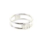 Кольцо Gucci Interlocking G Cutout Silver Ring 'Silver' 1