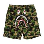 Шорты BAPE ABC Camo Shark Sweatshorts 'Green' 1