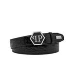 leather belt cocco hexagon 1