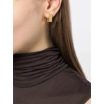 Маленькие серьги Square Hoop Satin 2